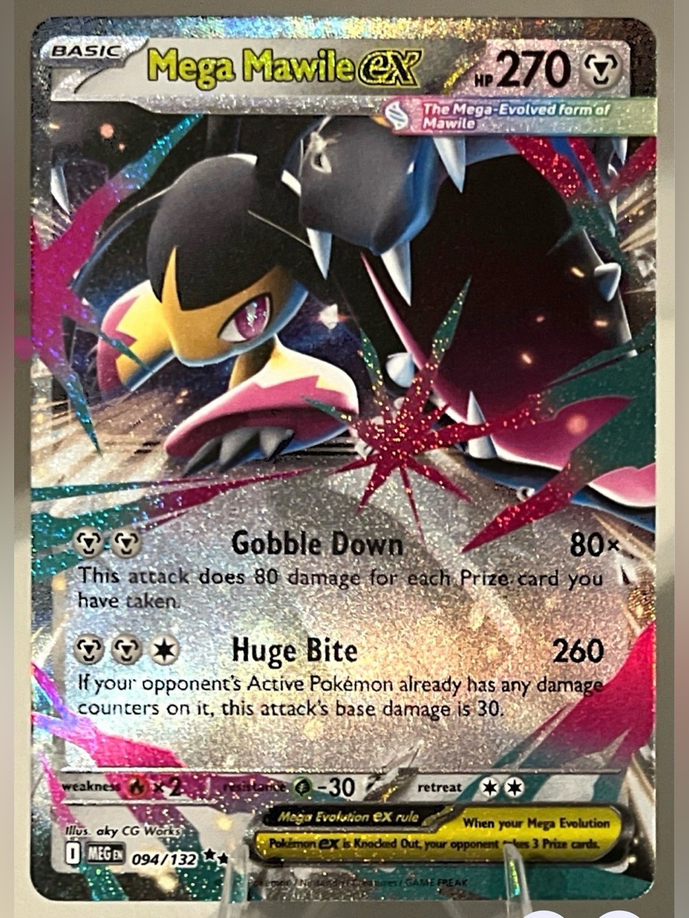 Pokémon TCG: Mega Evolution - MEGA MAWILE EX 094/132 NM